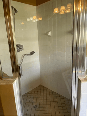 Spotless shower and tile finished by the Select team